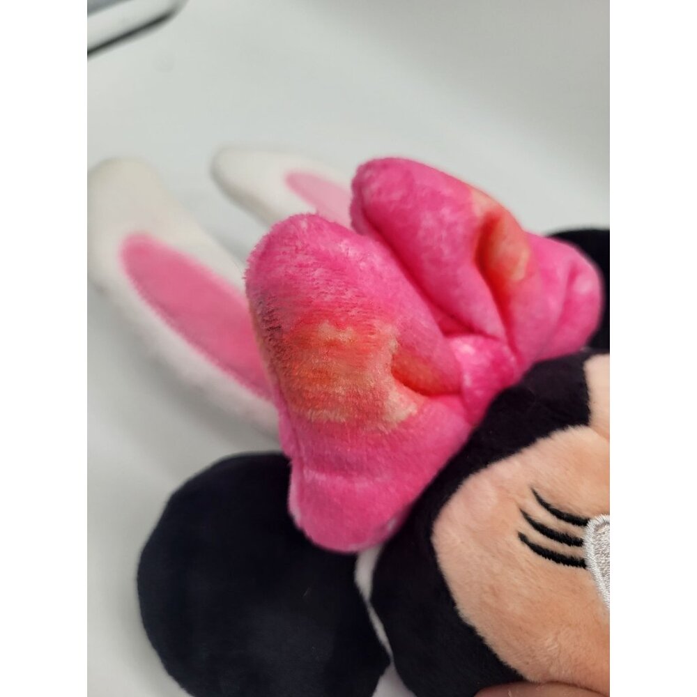DISNEY x CHEWY Dog Toy Minnie Mouse Easter Bunny Ears Egg Squeaky Plush - Picture 3 of 5